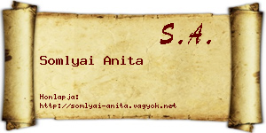 Somlyai Anita névjegykártya
